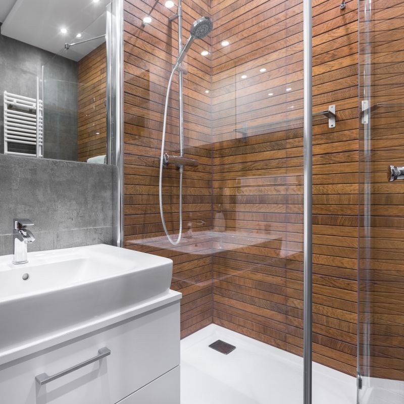 Shower with Built-In Storage